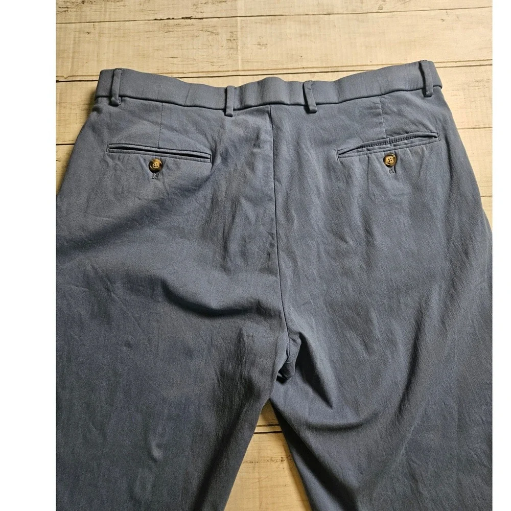 Ralph Lauren Mens Blue Dress Pants 36W x 32L Straight Leg Chino 35x31 Actual